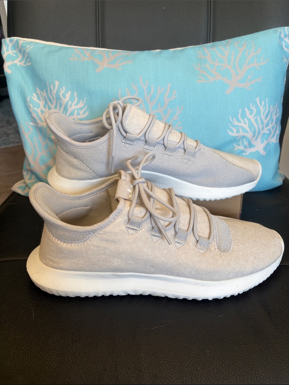 Adidas Men's White/Grey Adidas Originals Tubular Shadow Sneakers - Size 10